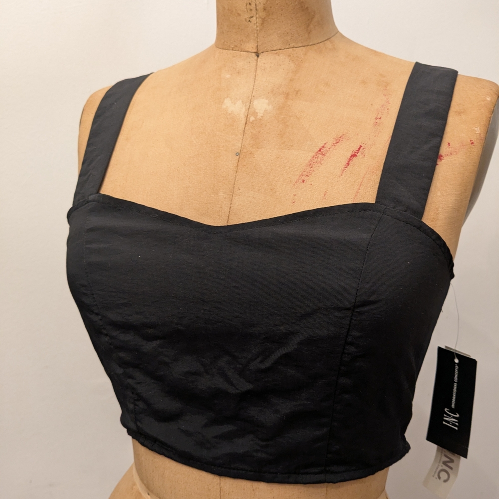 INC International Concepts Charcoal Crop Top